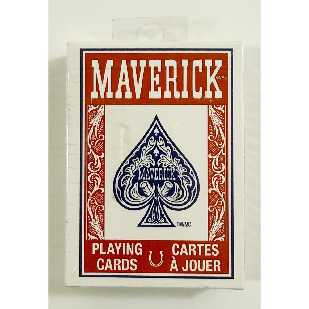 Maverick Playing Cards Unisex OS Red White Blue Poker Deck Sealed USPC